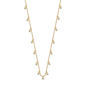 Złoty Naszyjnik Verona CB13139 Cyrkonie