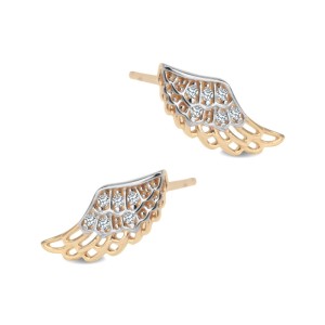 Złote Kolczyki Verona FB15583 Skrzydła