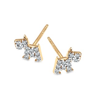 Złote Kolczyki Verona Pies Terier FB15921