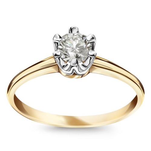Złoty pierścionek z diamentem 0,25 ct Verona 1321-M2H Julietta