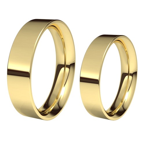 zlote-obraczki-slubne-plaskie-5mm-szybka-wysylka