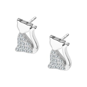 Srebrne Kolczyki Verona Kotki KW46577