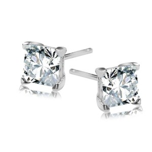 Srebrne Kolczyki Verona IKCW005 Cyrkonia