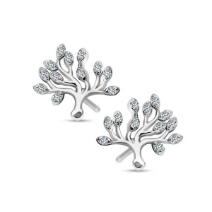 Srebrne Kolczyki Verona IKCW235 Drzewo