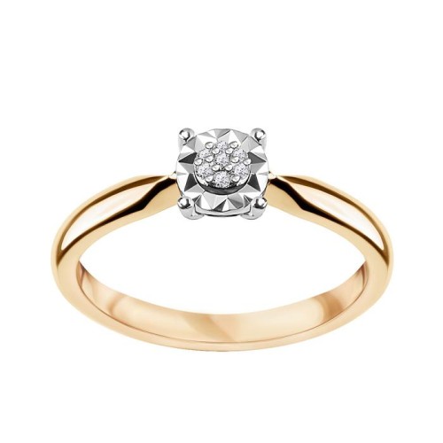Złoty Pierścionek z Diamentem Verona 17751