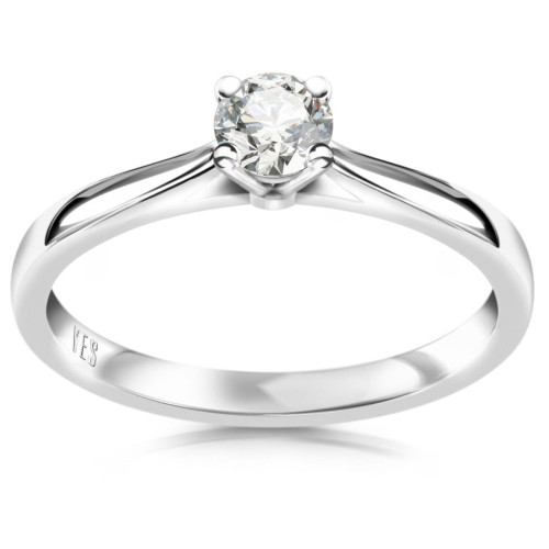 Złoty pierścionek z brylantem Verona 3595W2H 0,18ct