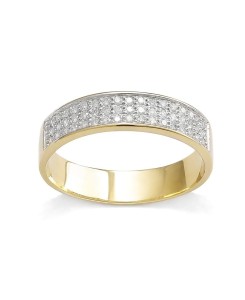 Złoty pierścionek -obrączka brylantami 0,51ct 357/05