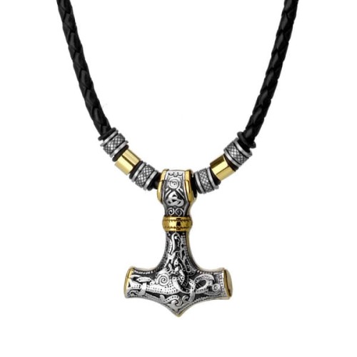 Naszyjnik Stalowy Młot Thora Manoki WA615