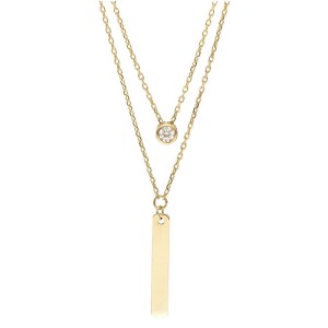 Złoty Naszyjnik Verona CB15598 Blaszka grawer