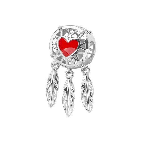 Srebrna zawieszka charms Verona Z47373 łapacz snów 