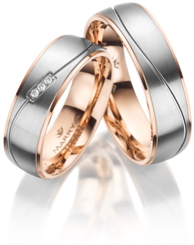 Tytanowe Obrączki Ślubne TI-24 Rose Gold