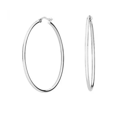 Kolczyki Stalowe Manoki Klasyczne Koła  50 mm KA096