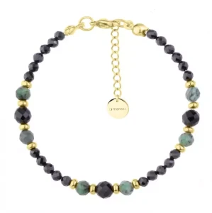 Bransoletka Manoki BA1130GZ TURMALIN + SZMARAGD