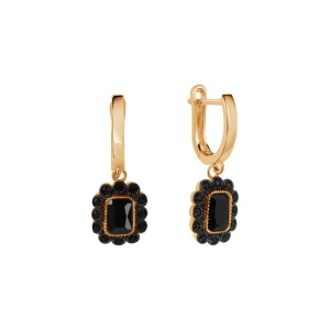 Srebrne pozłacane Kolczyki Verona GO53321 Z CYRKONIAMI
