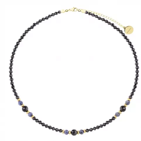 Naszyjnik Manoki WA752GN Pozłacany z szafirami