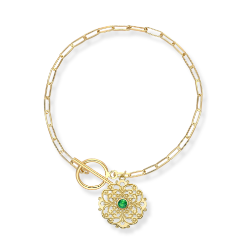 Bransoletka srebrna pozłacana 07287548/00 