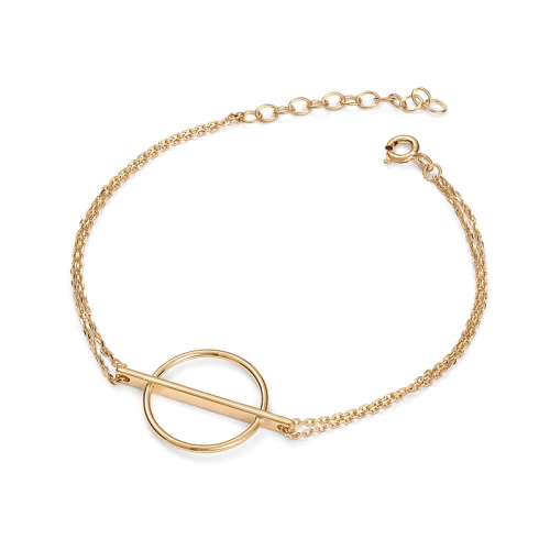 Bransoletka srebrna pozłacana 07280217/00