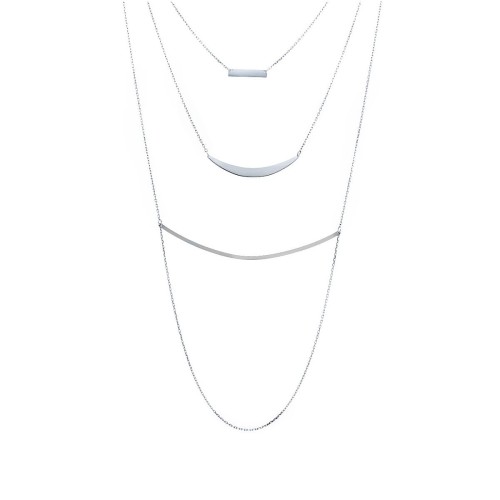 Srebrny Naszyjnik  3 w 1 Modułowy 07470126/00 