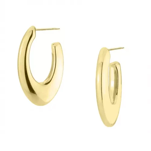 Kolczyki Stalowe Pozłacane Manoki KA224G Dmuchane