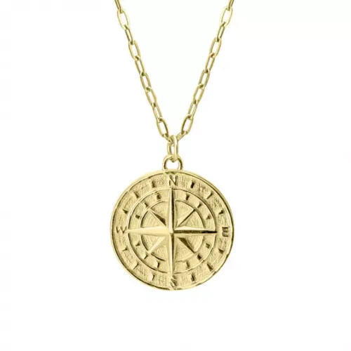 Naszyjnik Pozłacany Manoki WA546G Kompas
