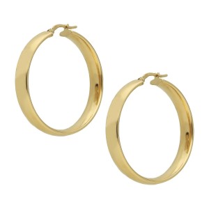 Złote Kolczyki KOEK5310 KOŁA 35 MM