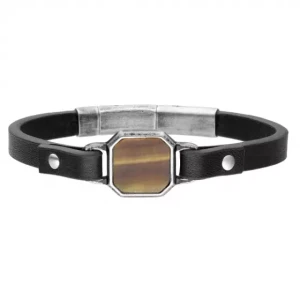 Bransoletka męska Manoki BA1223A z brązowym tygrysim okiem