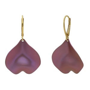 Srebrne Kolczyki z tytanem 07128762/98 Płatek gładki róż