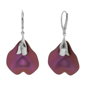 Srebrne Kolczyki z tytanem 07127764/98 Płatek Mały Róż