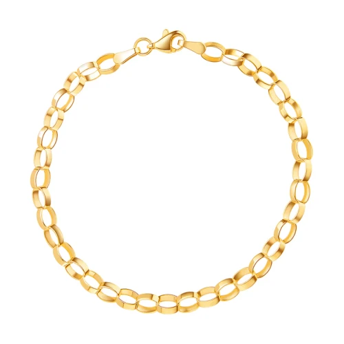 Złota Bransoletka Verona BX21231 z okrągłymi ogniwami
