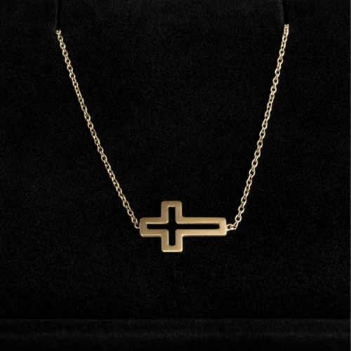 Złota Bransoletka Verona Krzyżyk DA12388