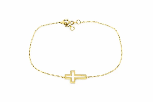 Złota Bransoletka Verona Krzyżyk DA12388