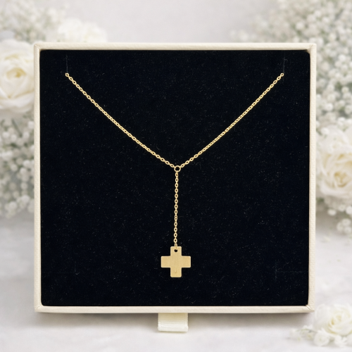 Złoty Naszyjnik Verona CA12382 Krzyżyk