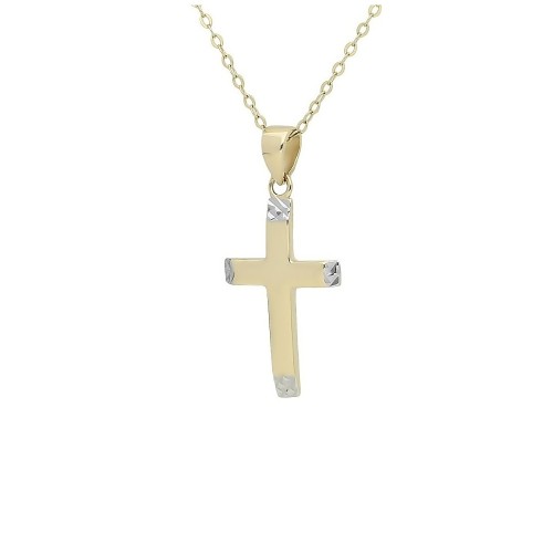Złoty Krzyżyk diamentowany KREK5216