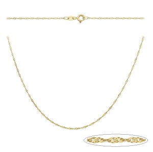 Złoty Łańcuszek Singapur Verona  XAA0010