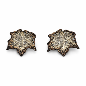 Srebrne kolczyki ORKO005 LIŚĆ KLONU