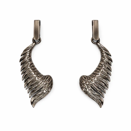 Srebrne kolczyki ORKO011 SKRZYDŁO