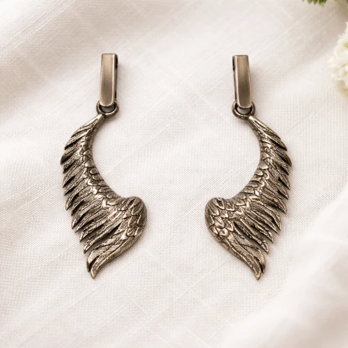 Srebrne kolczyki ORKO011 SKRZYDŁO
