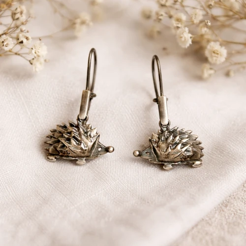 Srebrne kolczyki ORKO062 JEŻ