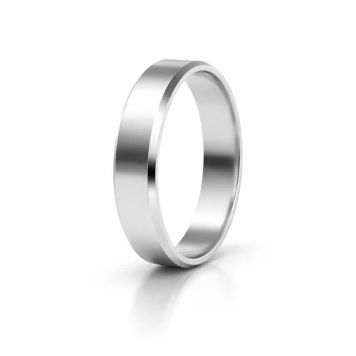 Obrączka Tytanowa Płaska Fazowana od 2 do 10 mm    