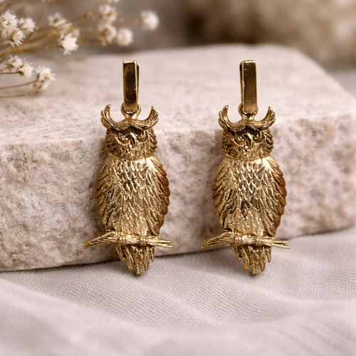 Srebrne kolczyki ORKO061 SOWA