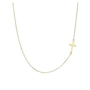 Złoty Naszyjnik Verona CA11075 Krzyżyk