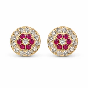 Złote Kolczyki Verona FJ12992 z cyrkoniami