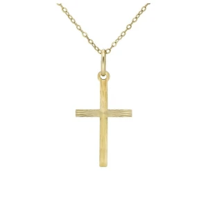 Złoty Krzyżyk KREK5228 ze skośnym grawerem