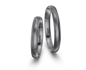  Obrączki z Tantalu klasyczne z Falą od 3 do 5 mm TA-19