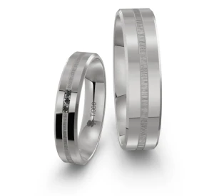 Obrączki Tytanowe Płaskie Fazowane T-520