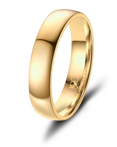 Tytanowa Obrączka Ślubna TI-31 Gold męska 