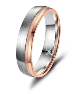 Tytanowa Obrączka Ślubna TI-39 Rose Gold męska    