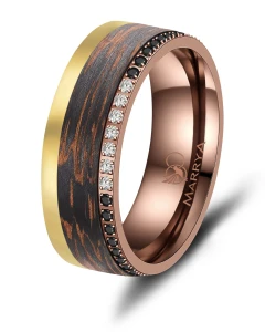 Obrączka Kolekcja Carbon Bronze CB-07 damska      