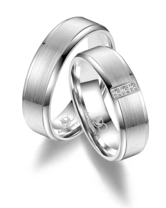 Srebrne Obrączki Ślubne 6 mm SI-08