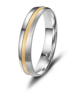 Srebrna Obrączka SI-23 męska Gold 